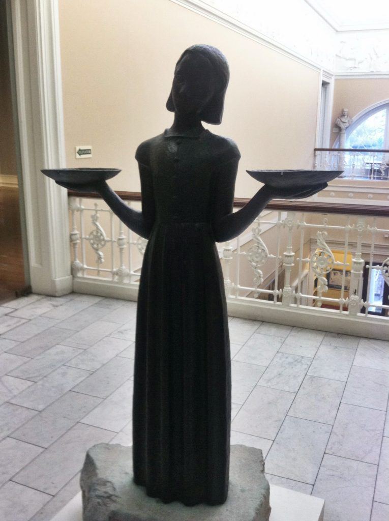 Bird girl statue