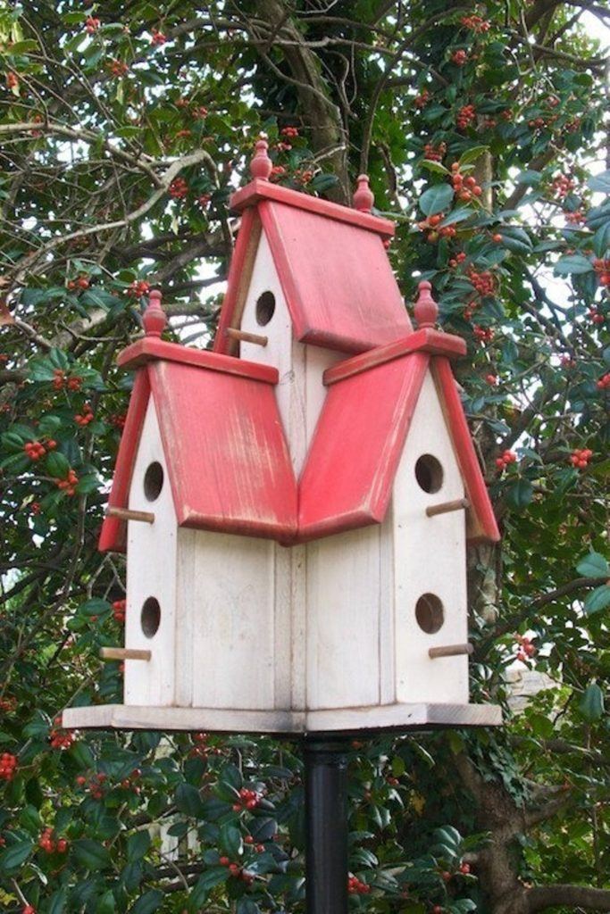 wooden birdhouse